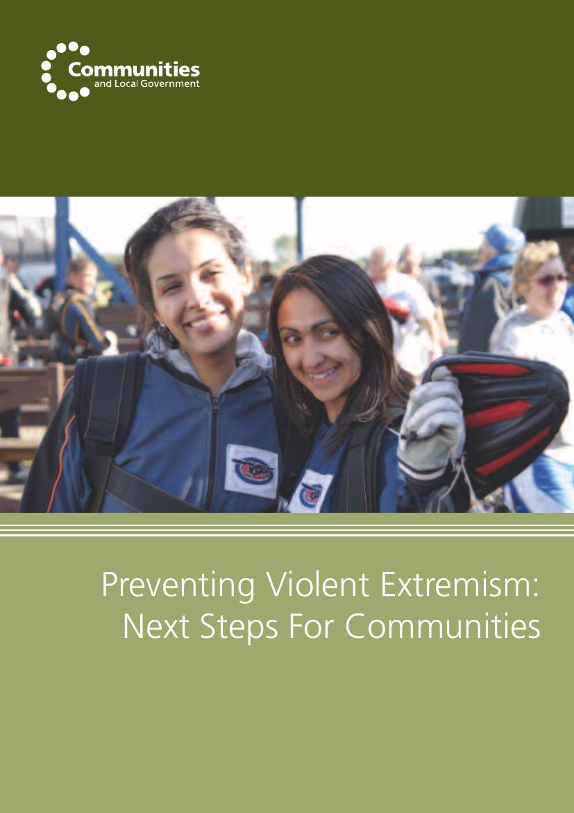 Cover of Preventing Violent Extremism: Next Steps for Communities
