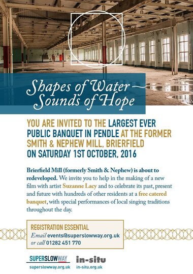 Shapes of Water, Sounds of Hope — Brierfield Mill banquet